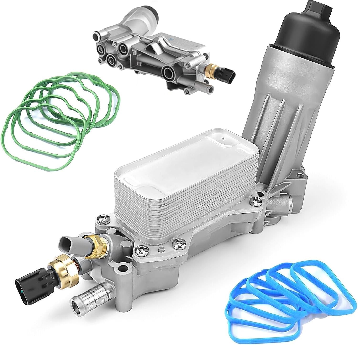 926-876 926-959 Upgraded Aluminum Engine Oil Filter Housing Kit with 3.6 Oil...