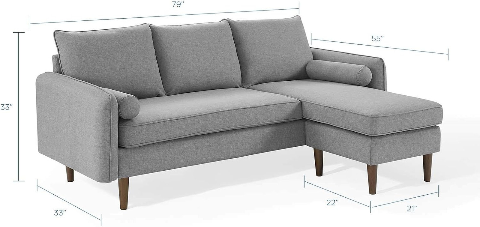 EEI-3867-LGR Revive Sofas, Light Gray