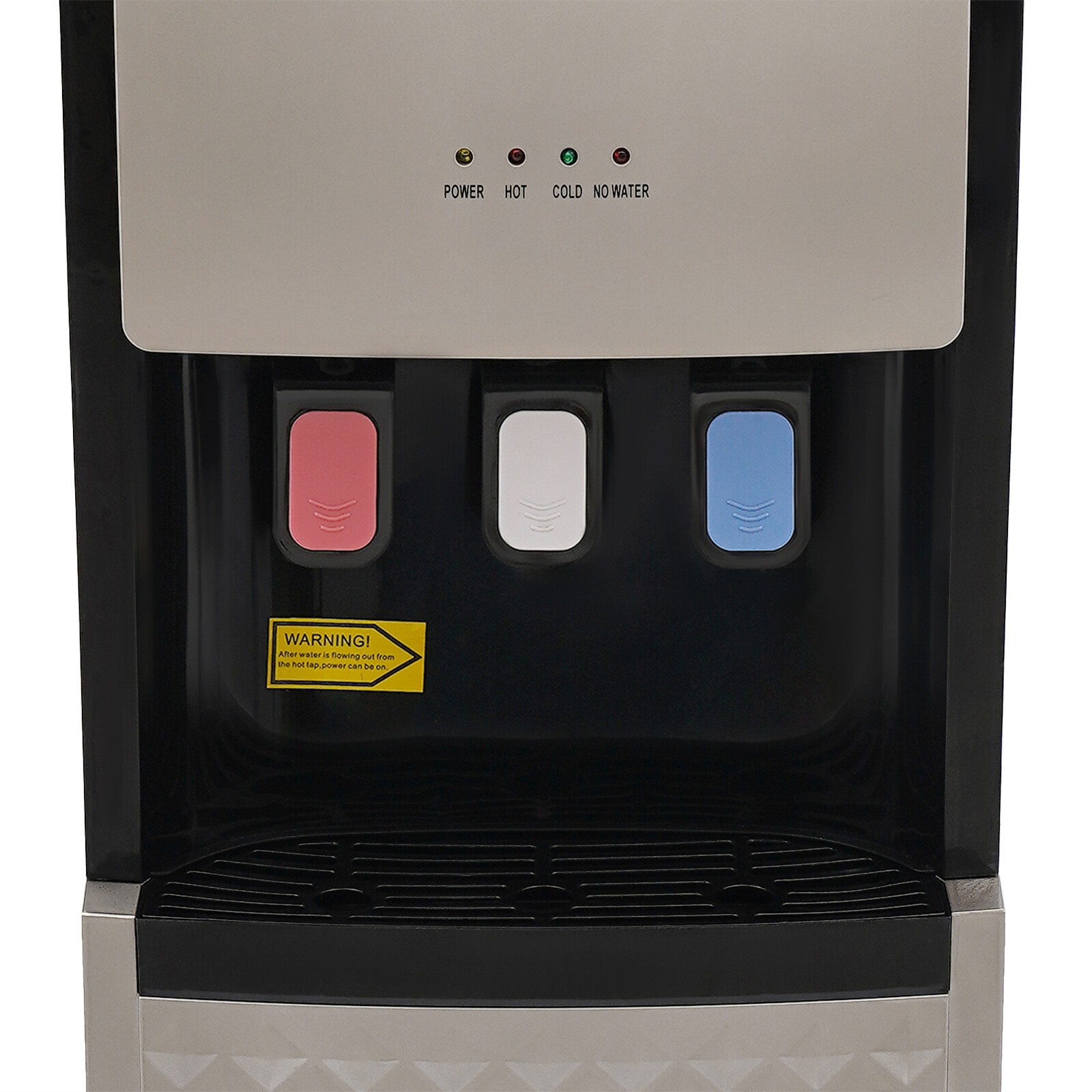 Bottom Loading Water Cooler Water Dispenser 3 Temperature Settings Silver Grey