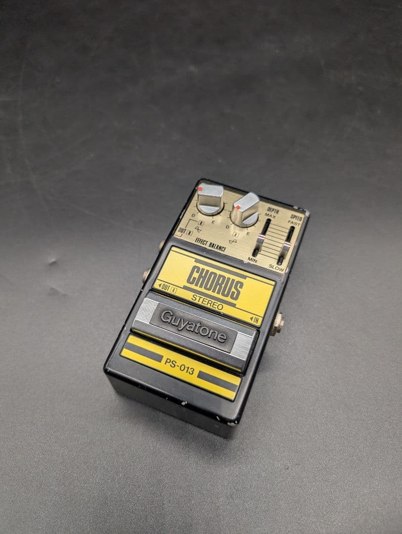Guyatone PS-013 Stereo Chorus Effect Pedal, Adjustable Depth & Speed, 9V Used