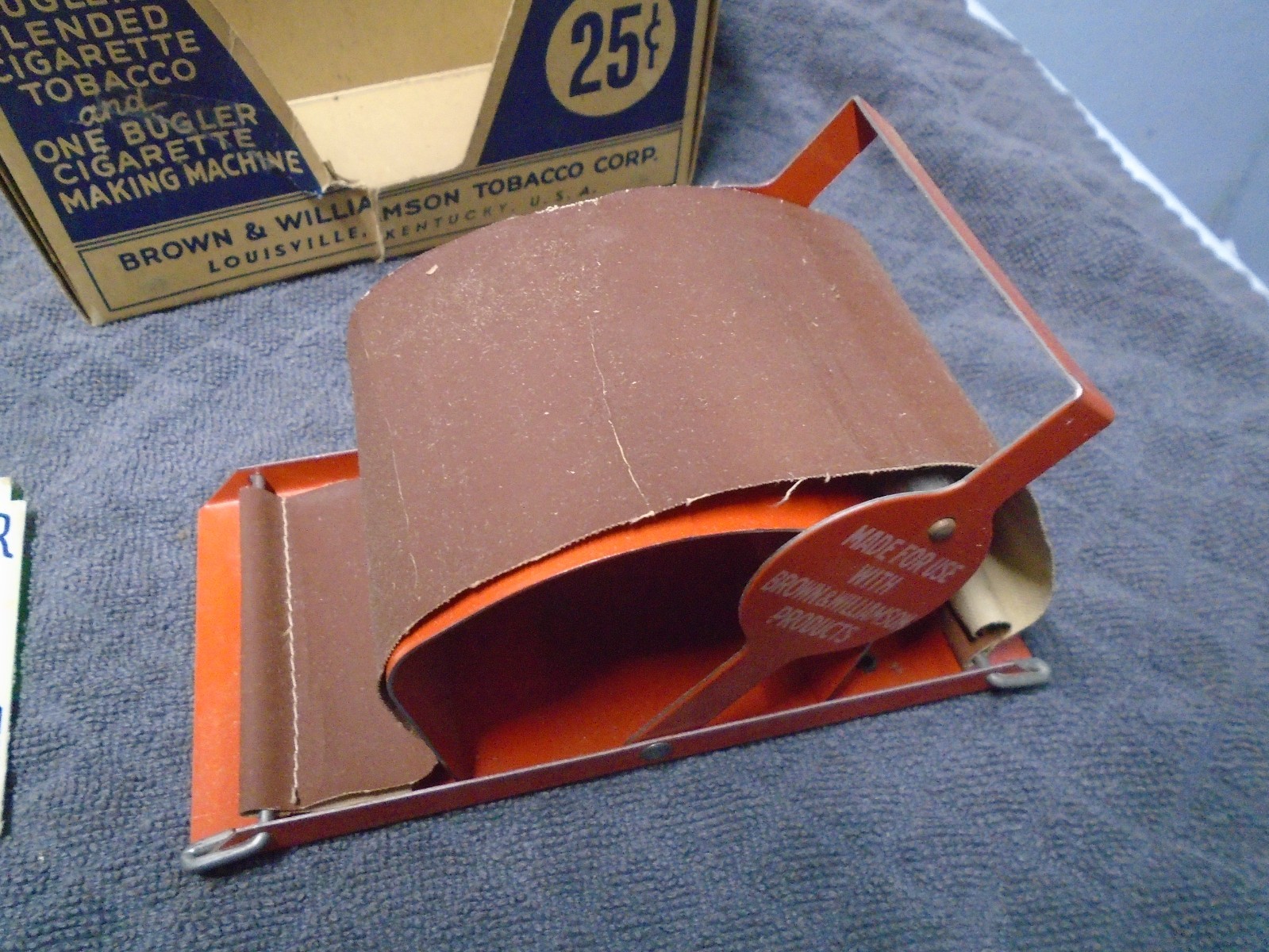 Vintage Bugler Rolling Machine in Original Box