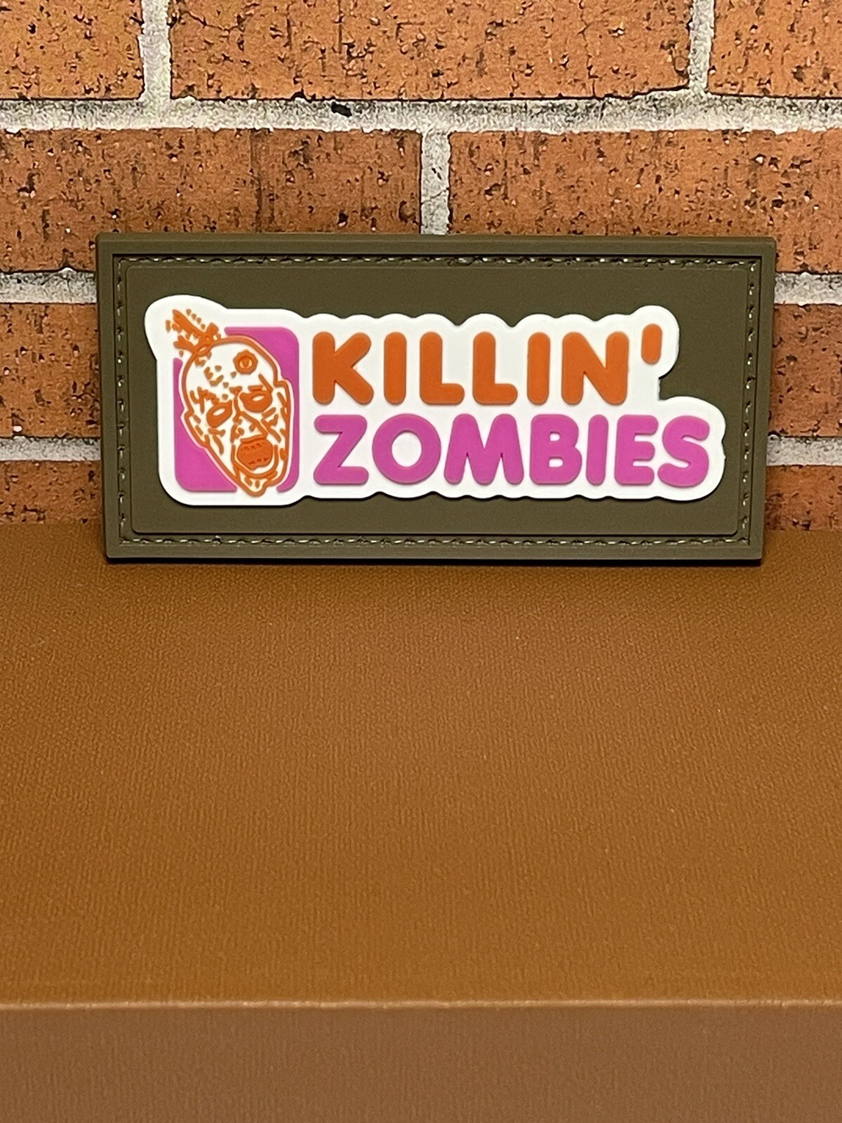 Tactical PVC Patch - Morale Killin Zombies Patch - Killing Zombies Gun Patch