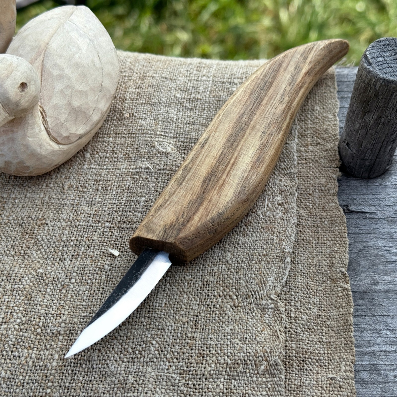 1.7'' Blade Hand Forged Whittling Knife Wood Carving Detail Tool Carbon Steel