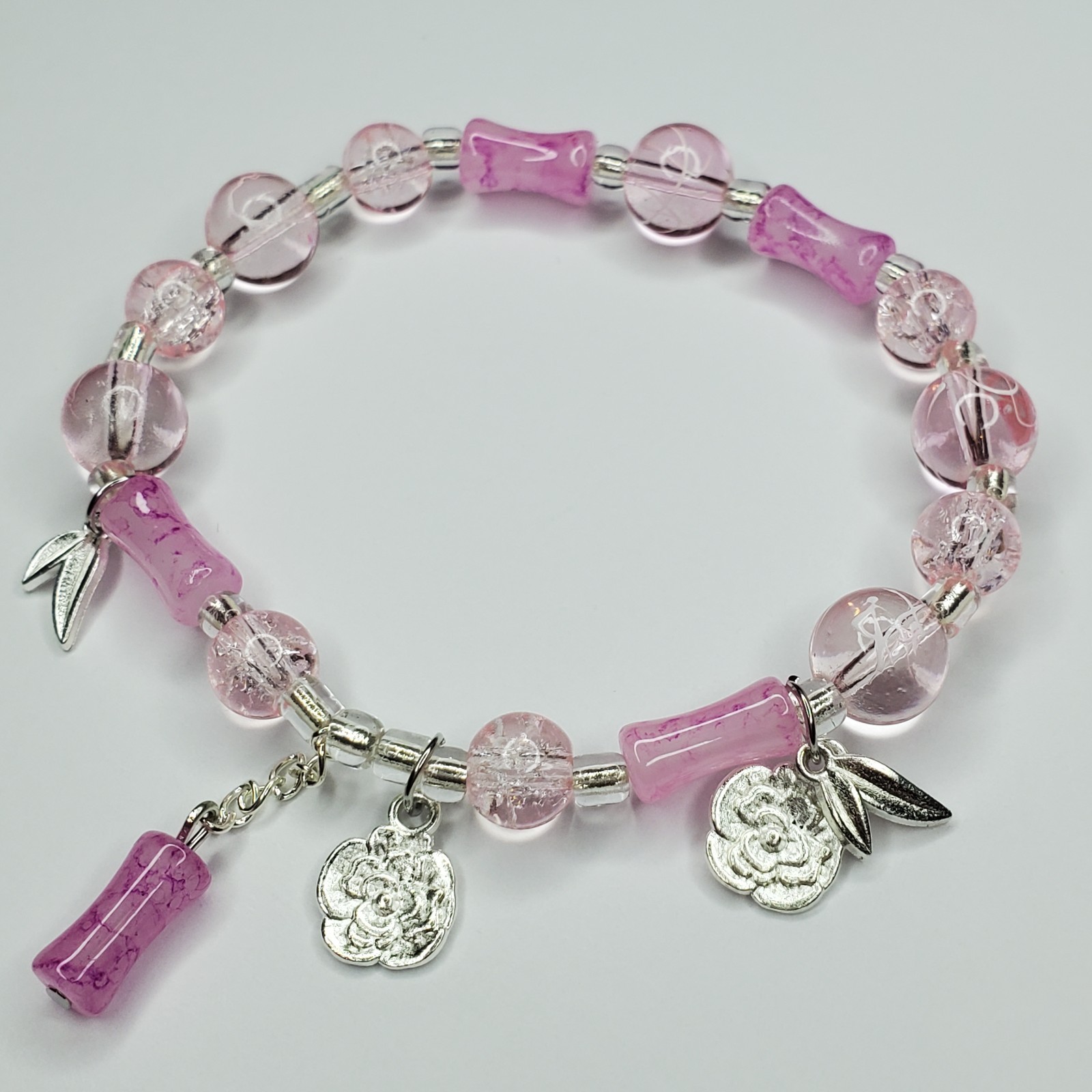 Hand crafted artisan unique gemstone bracelet