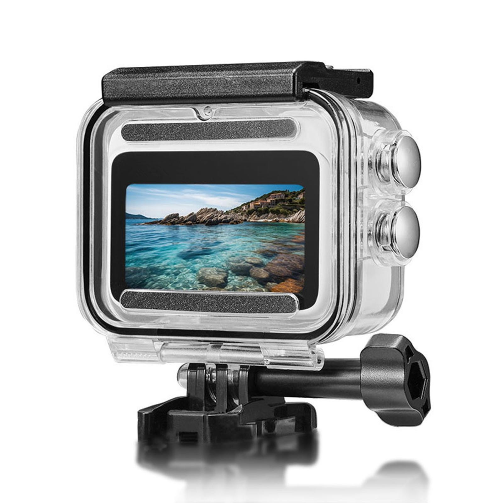 Waterproof Case WIth Bracket Screw Durable For Camera Clear Shooting Underwater