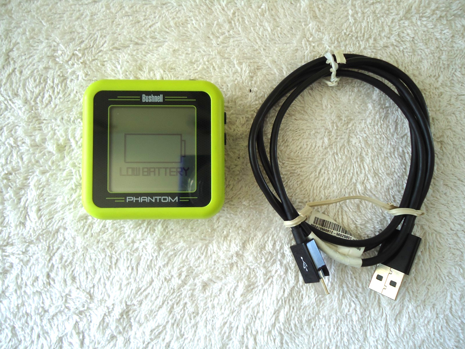 Bushnell Phantom Golf GPS Rangefinder With Magnetic Back And USB Charging Cable