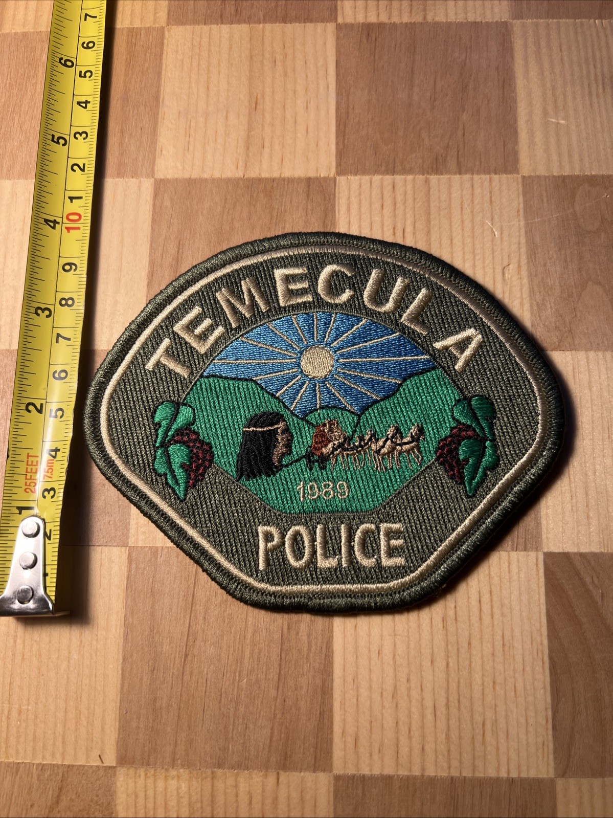 Temecula Riverside County California police patch