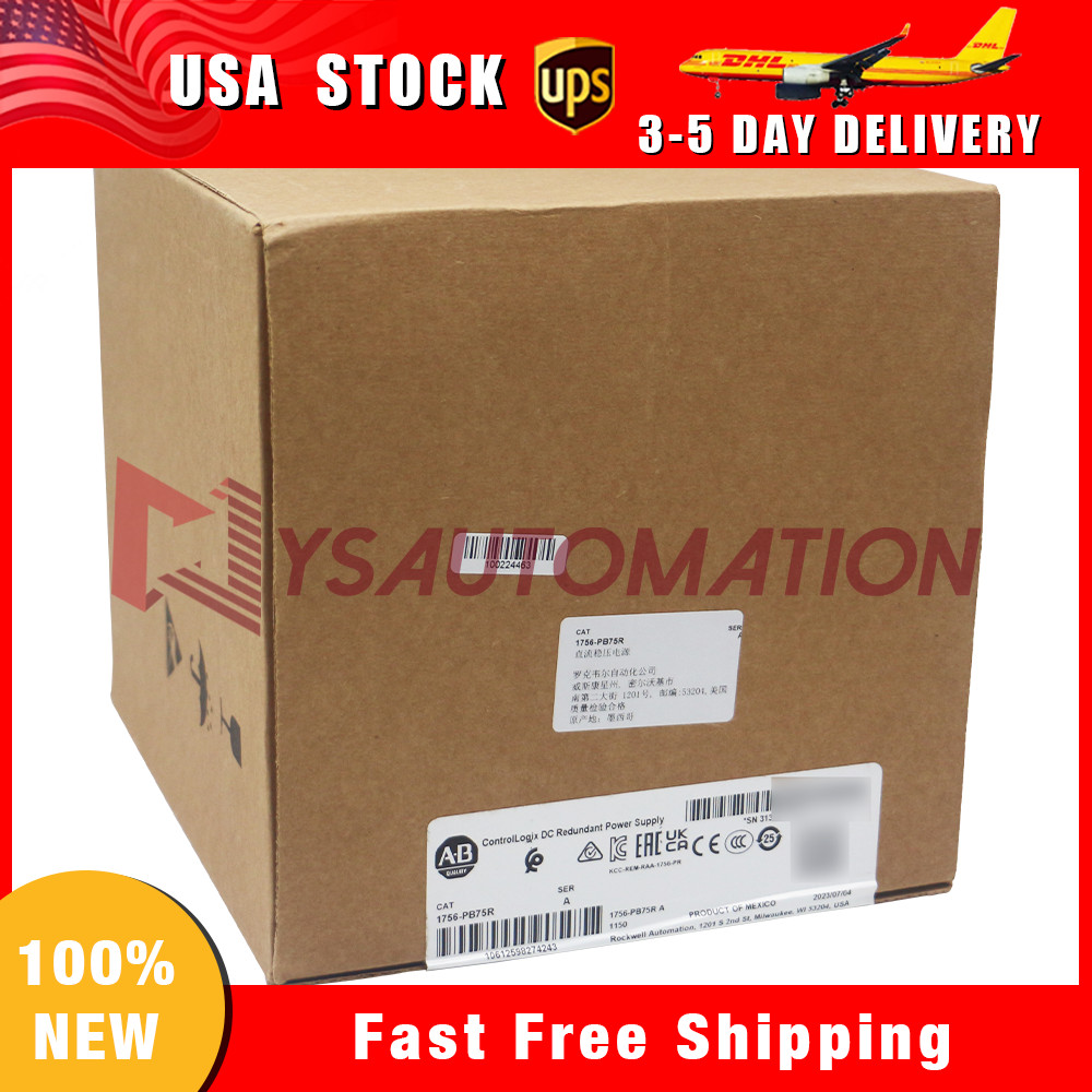 New 1756-PB75R ControlLogix DC Redundant Power Supply  Allen-Bradley
