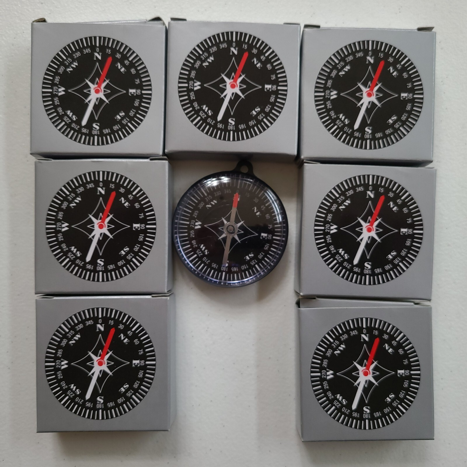 Lot of 8 Delta Education Plastic Compass / Compasses