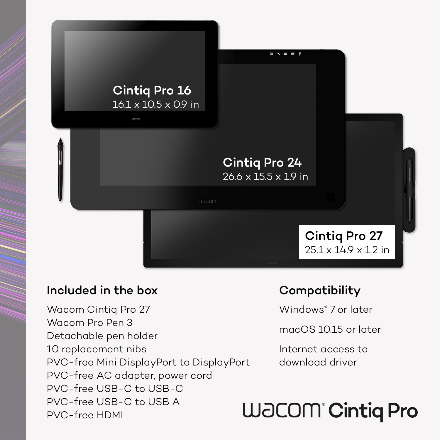 Wacom Cintiq Pro 27 Creative Pen Display, New