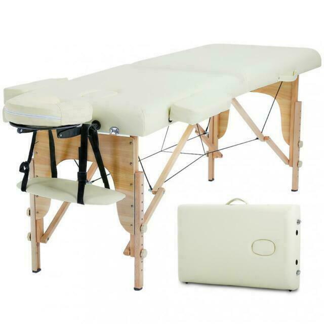 BestMassage XTS-MT296-Cream-FDW 73 inch Salon Massage Table