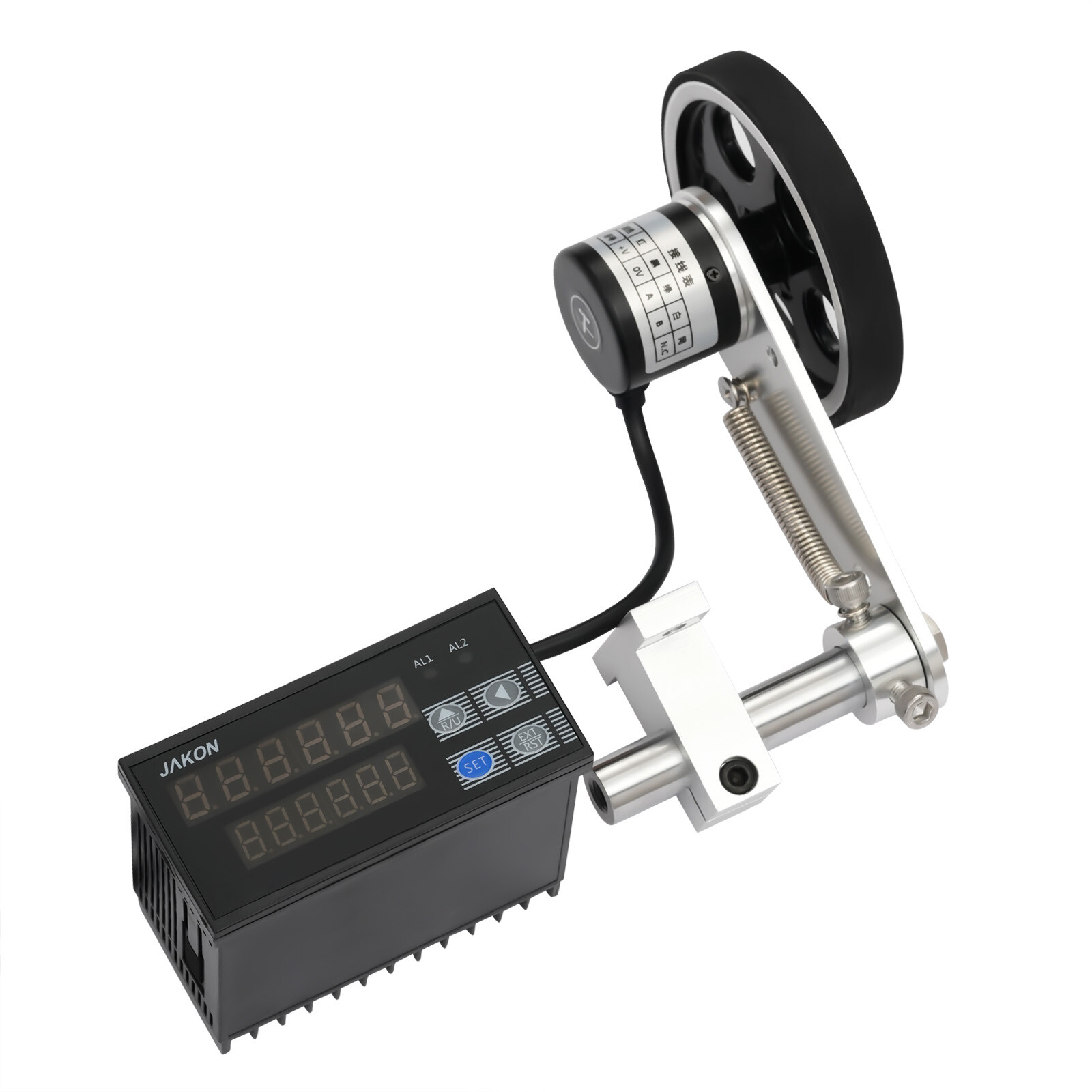 Digital Length Meter Counter 0-999999 with Control Function, US Plug