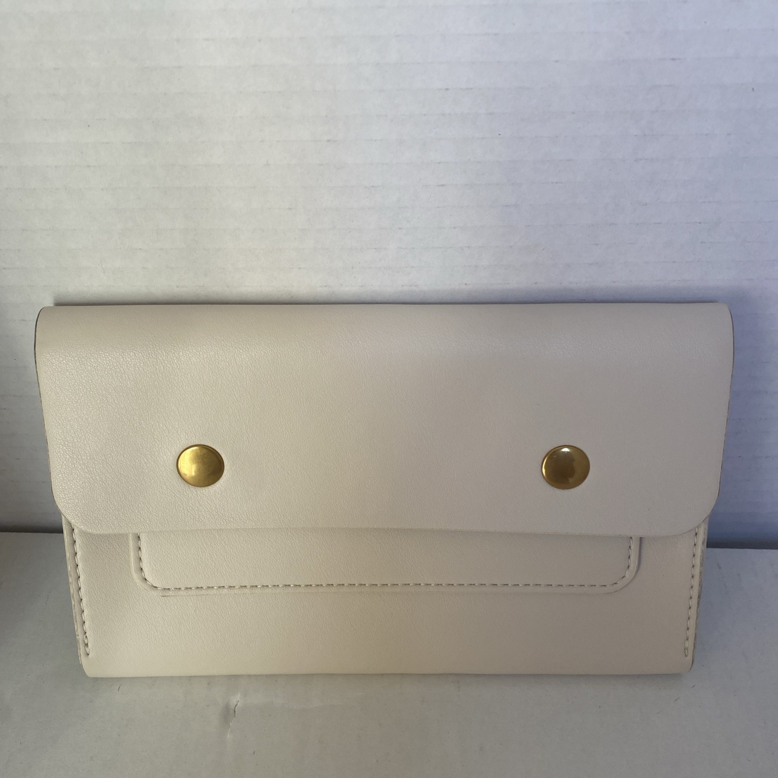 Beige Wallet Leather  Organizer