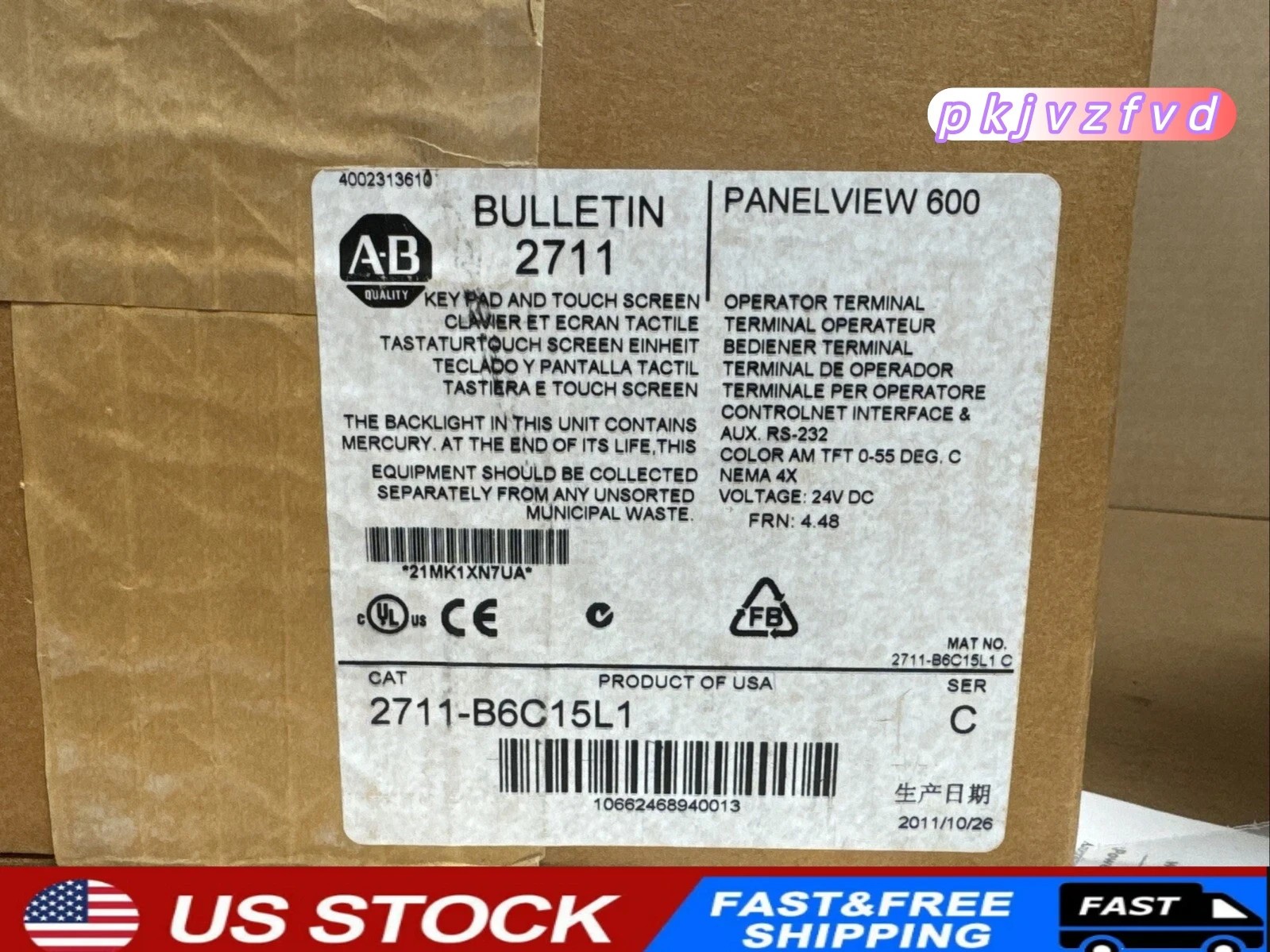 Brand New unopened 2711-B6C15L1 Best Quality  Fast ship US STOCK