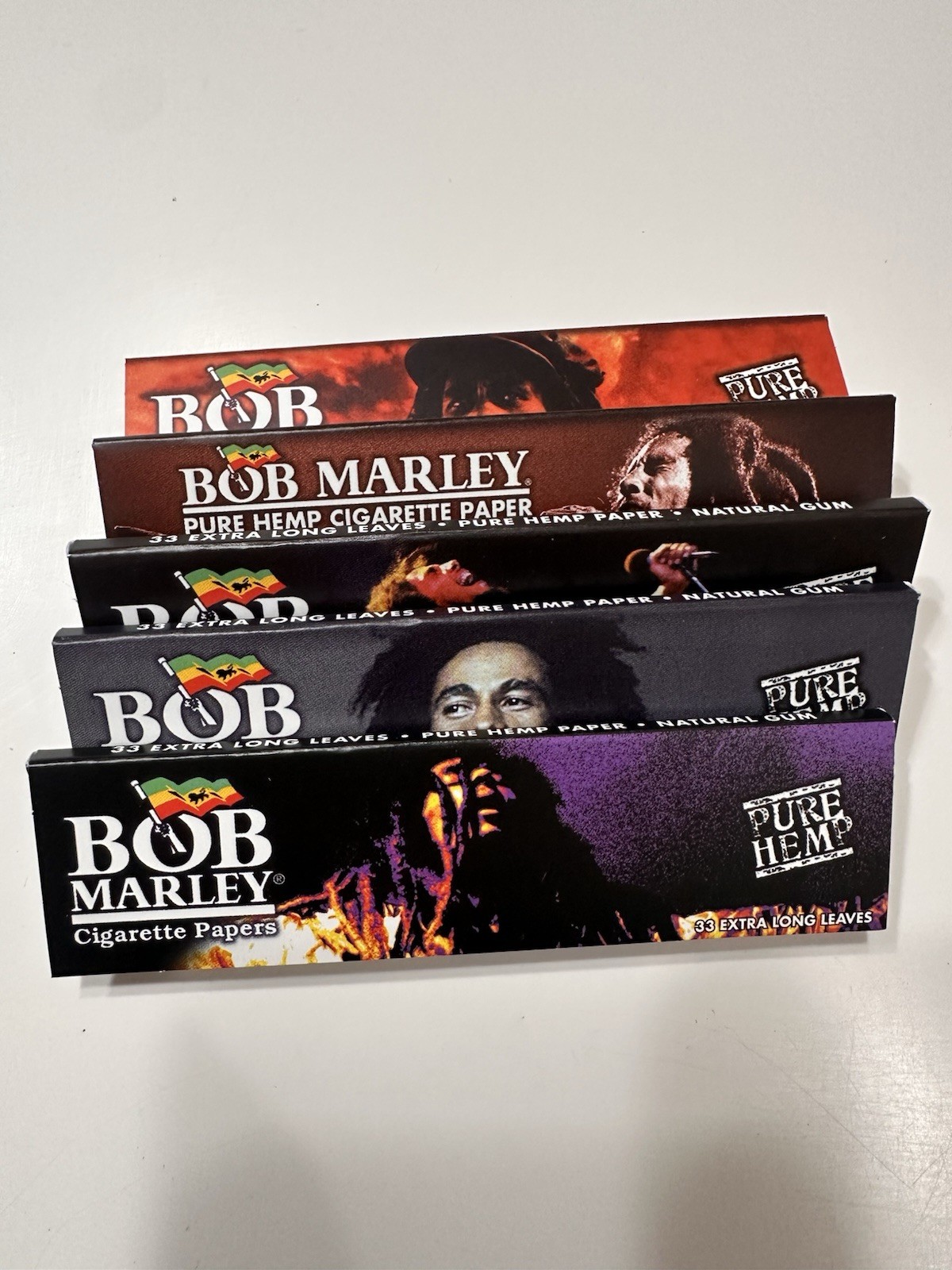 Bob Marley Papers Extra Long Leaves (5 Packs)