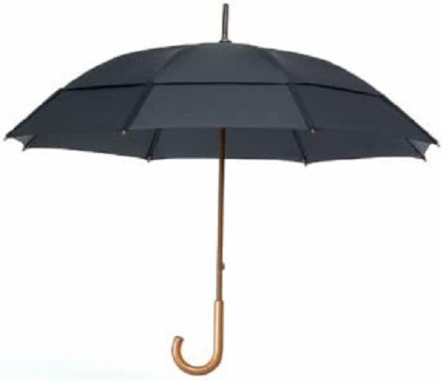 GustBuster 55 MPH  Wind Warranty Doorman 62" Dia. Nylon Two Person Umbrella