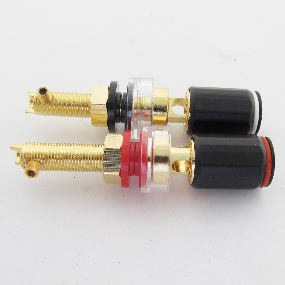 20pcs High Quality Brass HiFi Amplifier Speaker Terminal Binding Post 65mm