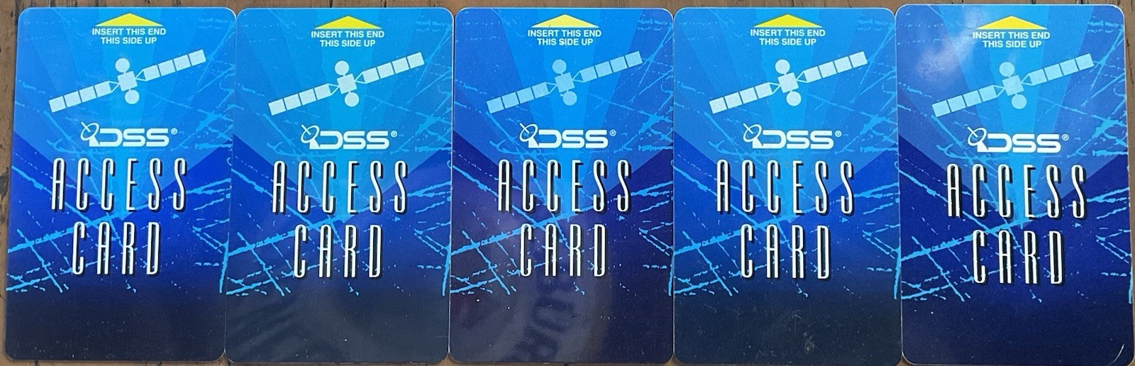 FIVE DIRECTV DSS Access Cards DIRECT TV