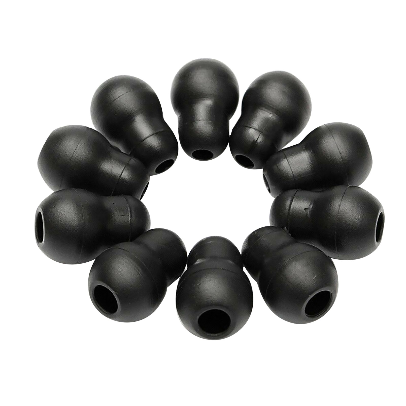 10Pcs Silicone Black Soft Eartips Earplug Earpieces For Littmann Stethoscope
