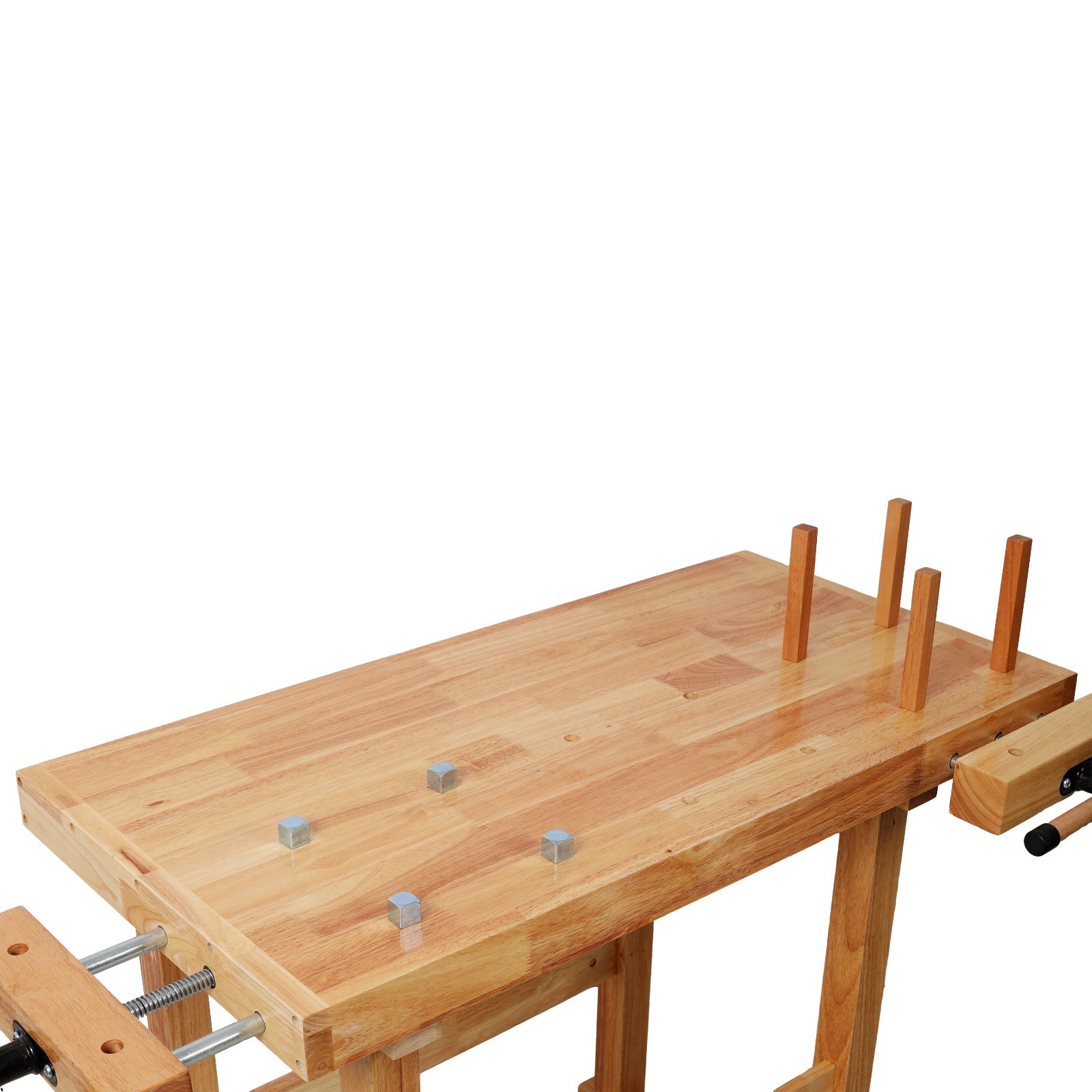 Heavy Duty 40" Wood Workbench 330Lbs Capacity with Adjustable Handle