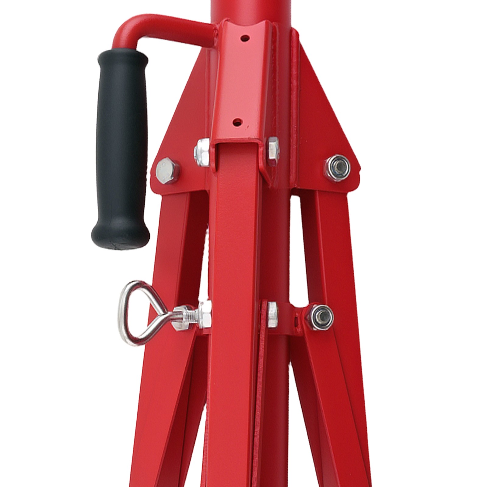 Adjustable Roller Stand Jack 2500lbs Load 27.6-52in Height Detachable Base