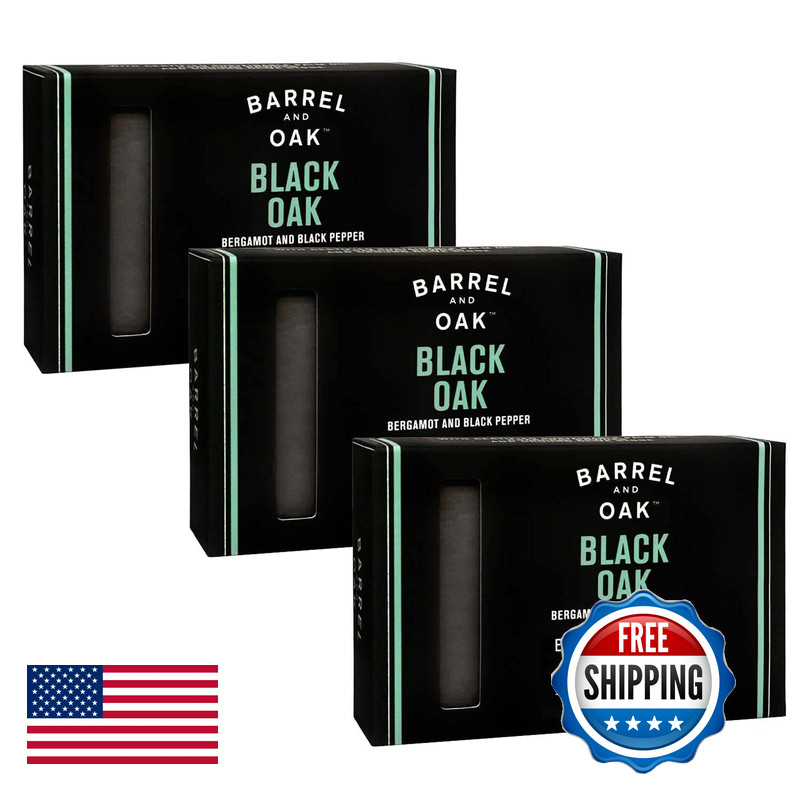 Barrel & Oak Barrel Oak Exfoliating Bar Soap For Men Kaolin Clay Charcoal