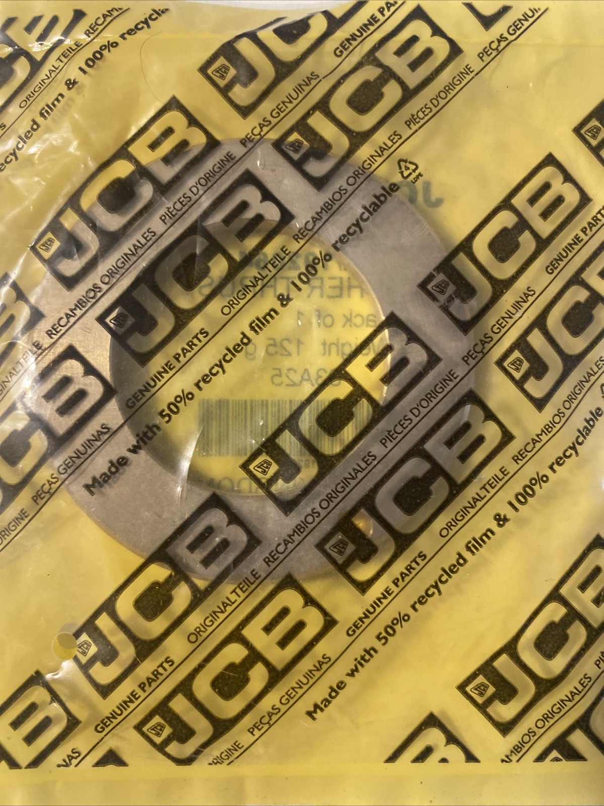 JCB Genuine Part Thrust Washer 02/192064
