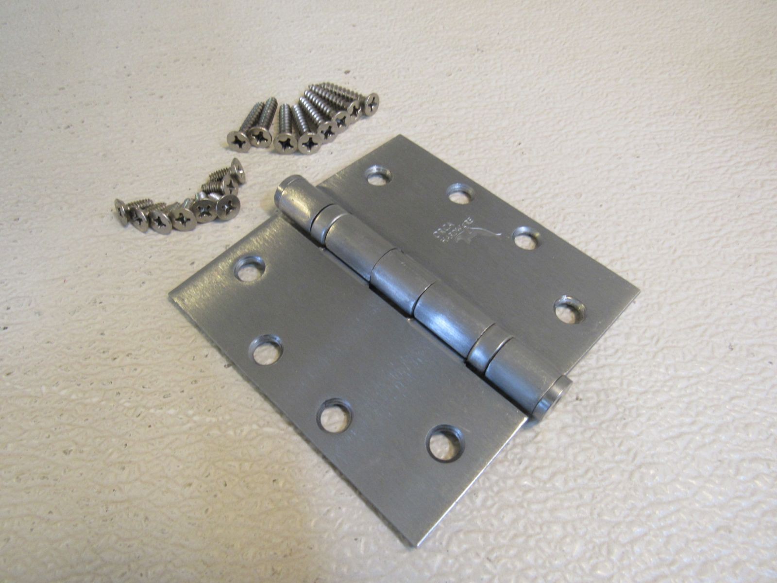 Orca Hardware 4 Hole Door Hinge 4-1/2-in Brushed Nickel Heavy Duty