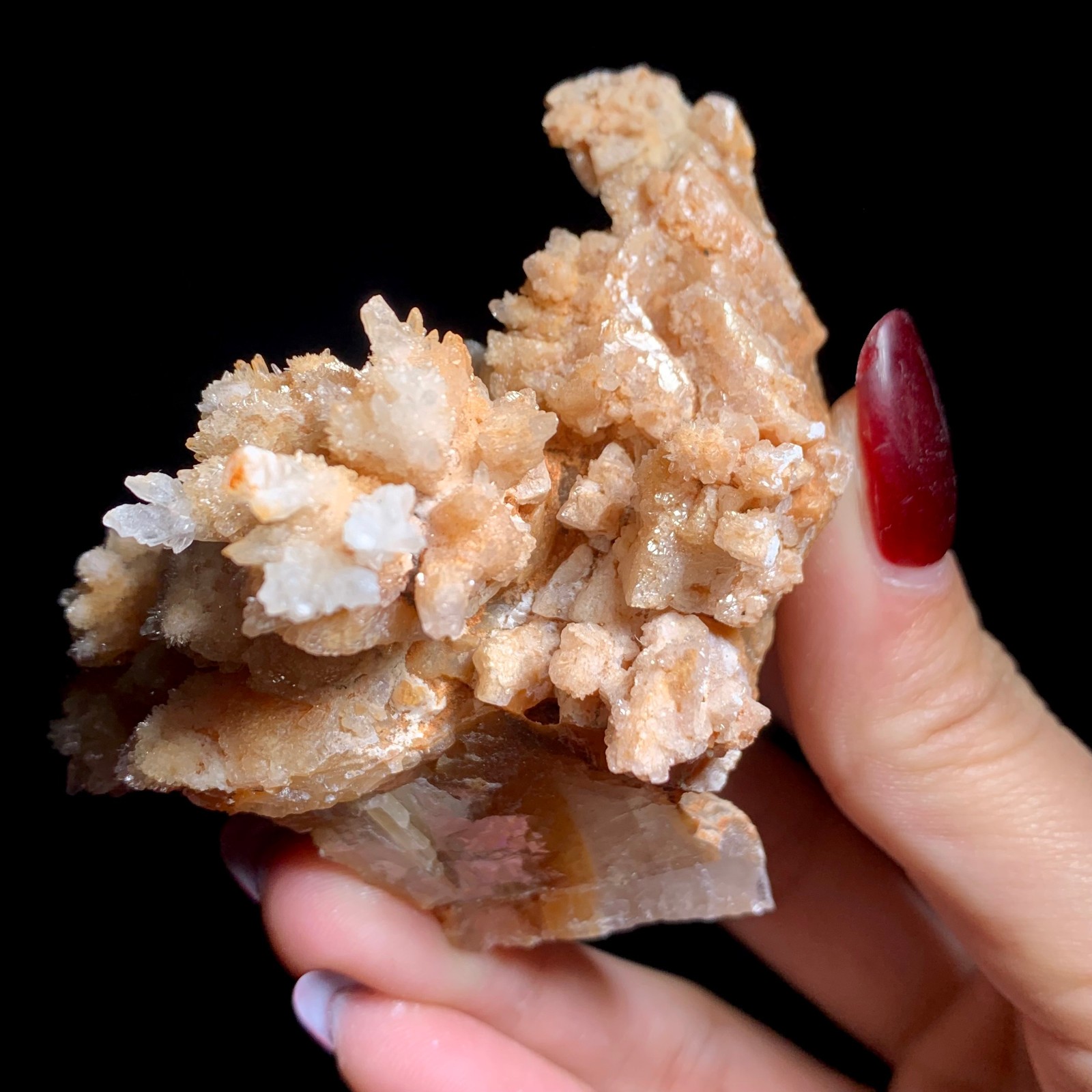 120G Specia Natural Beautiful Plaster Flower Mineral Specimen/Gift