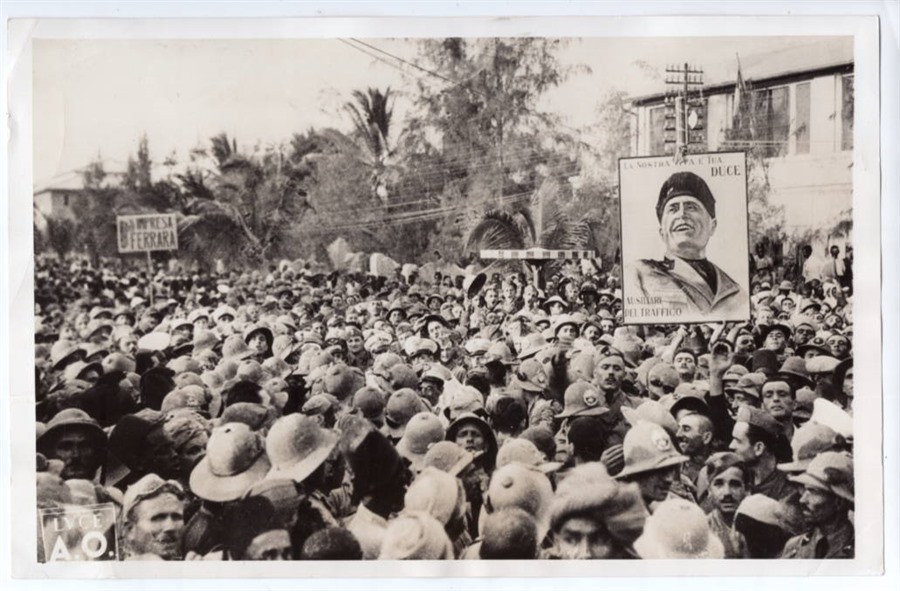 1930s Italians Celebrating Mussolini Addis Ababa Ethiopia Original News Photo