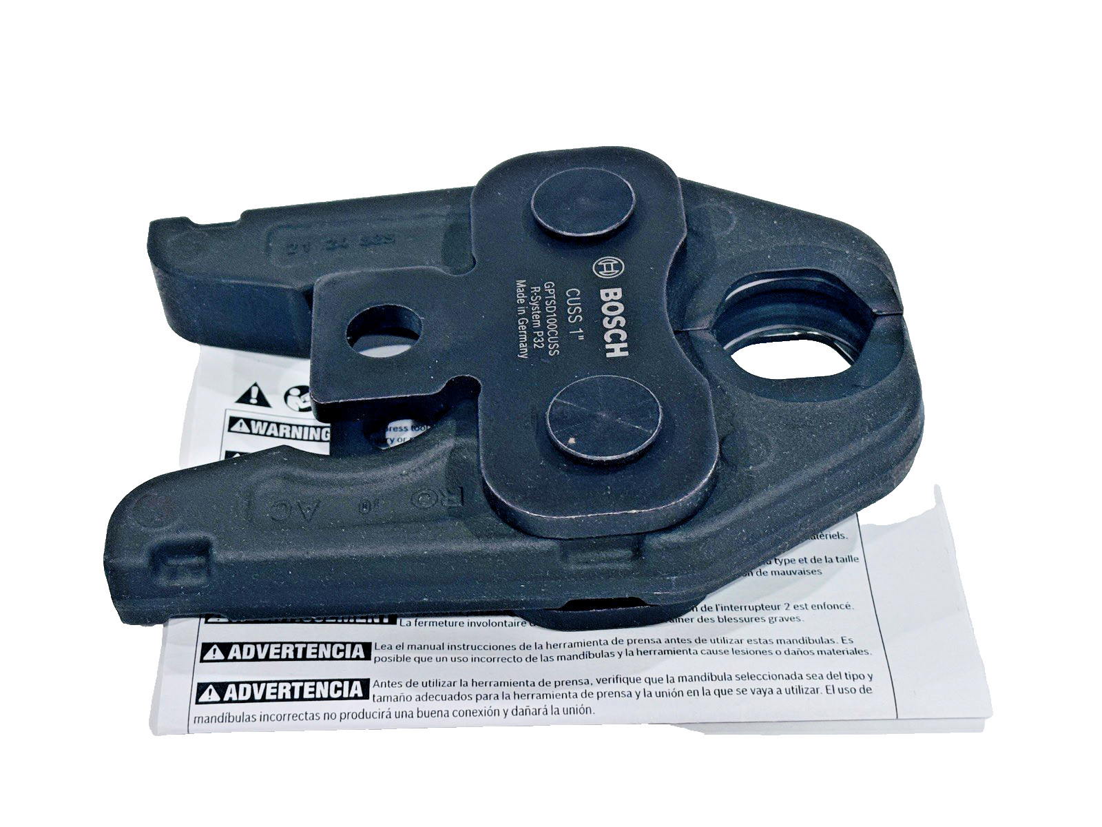 BOSCH 1" ProPress Standard Jaw For Copper/Stainless Steel Fittings GPTSD100CUSS