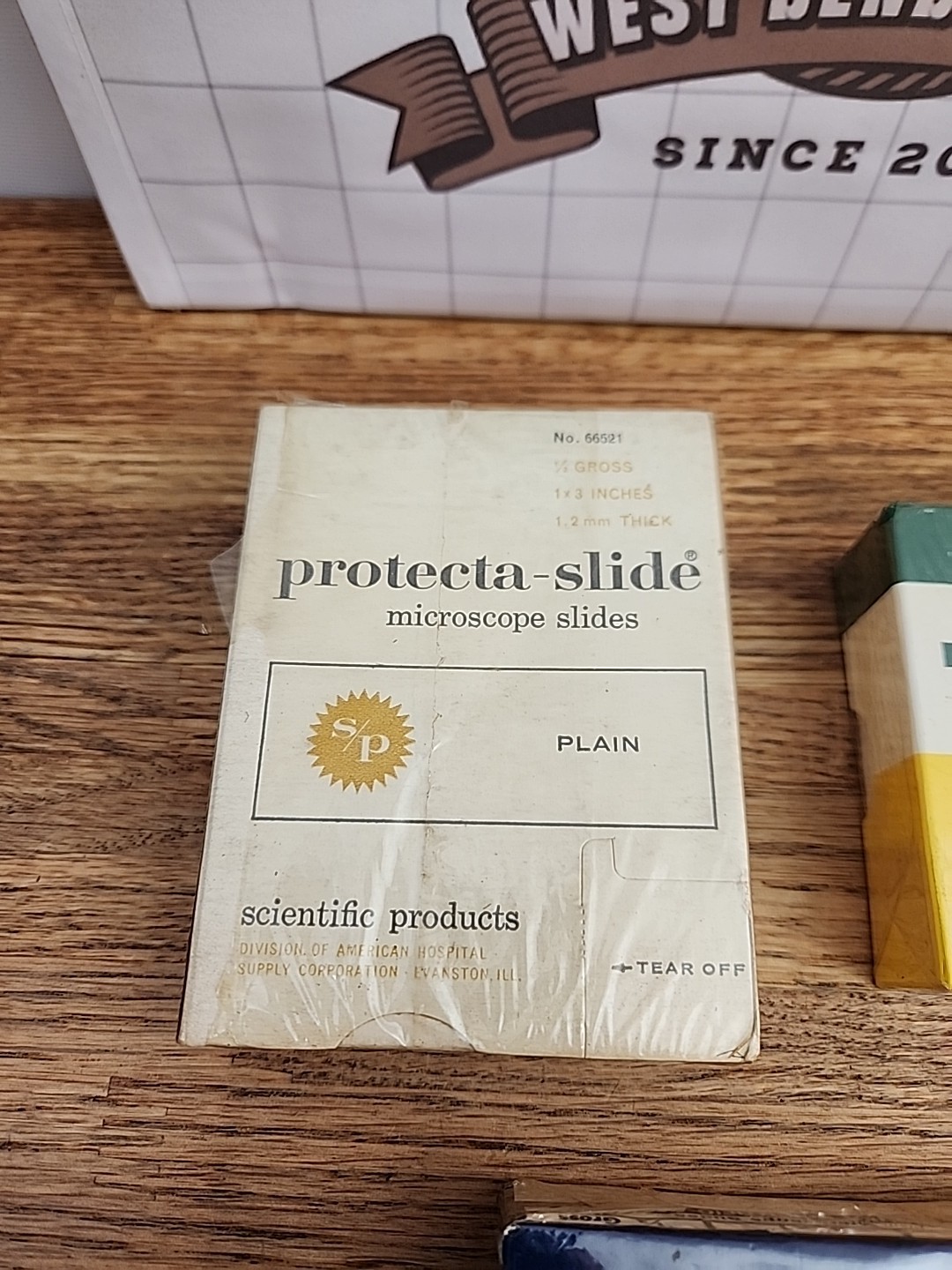 NOS Plain Microscope Slides, Esco, Fisher, Silver Label, Protecta, Precleaned