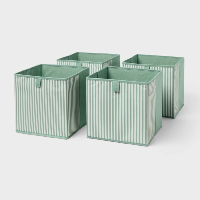 11" Dual 4pk Fabric Bin