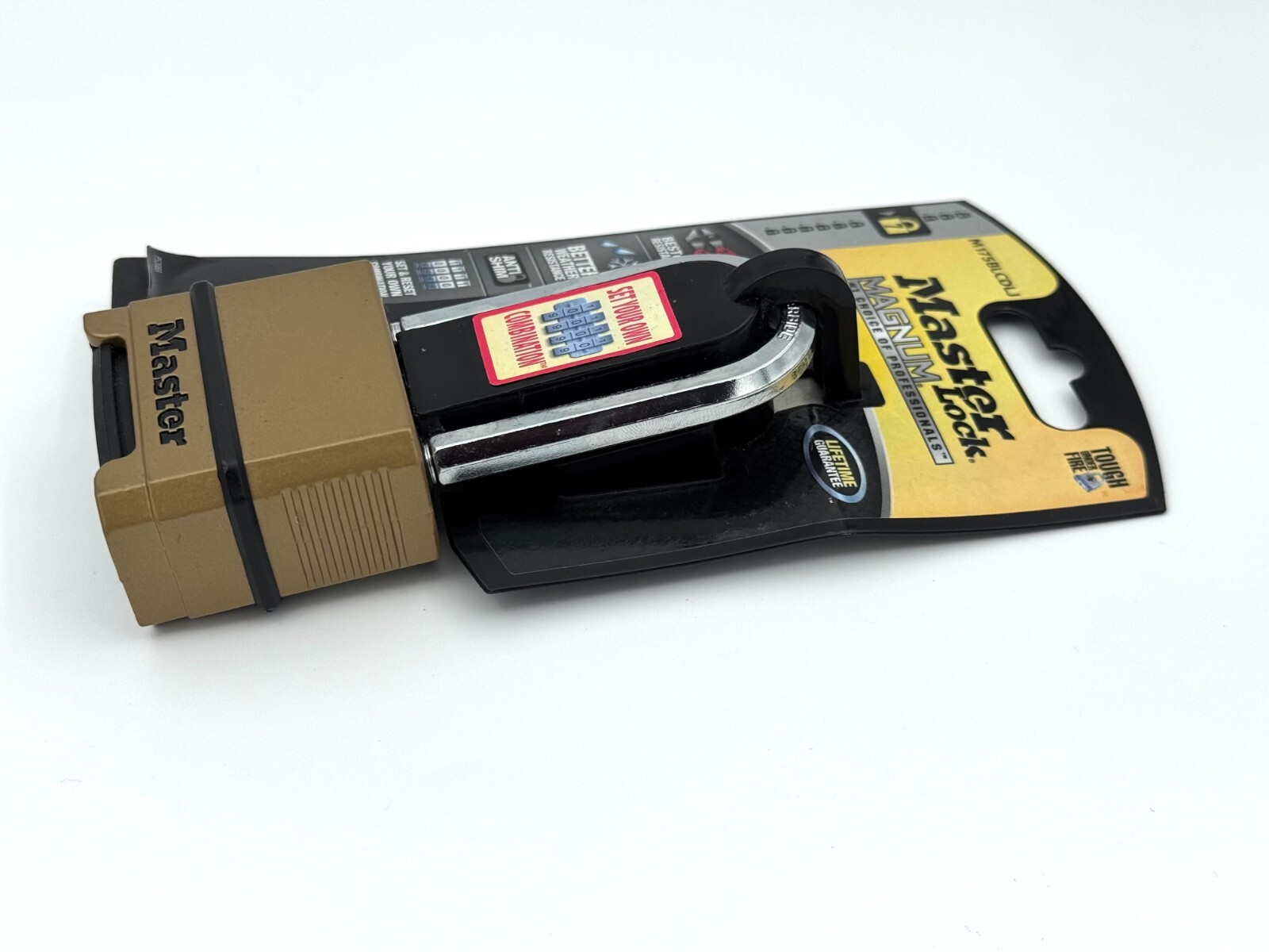 Master Lock M175BLCDLJ Heavy Duty Weatherproof Combination Padlock Resettable