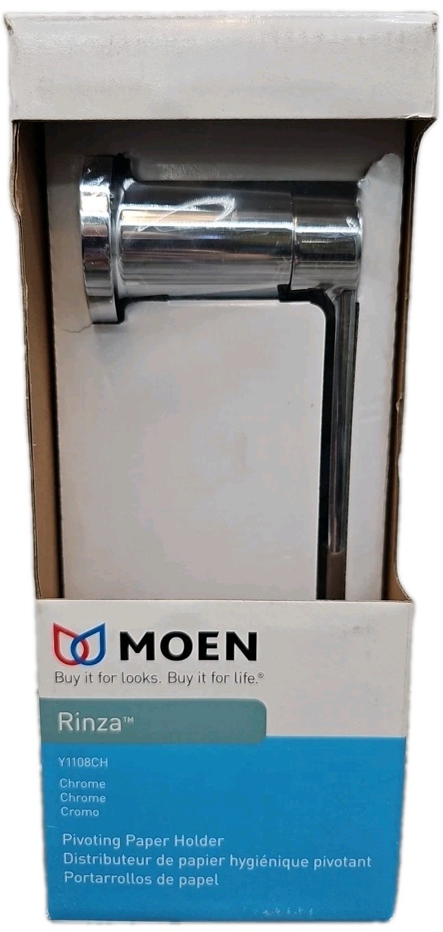 Moen Rinza Pivoting Toilet Paper Holder in Chrome Y1108CH [84]
