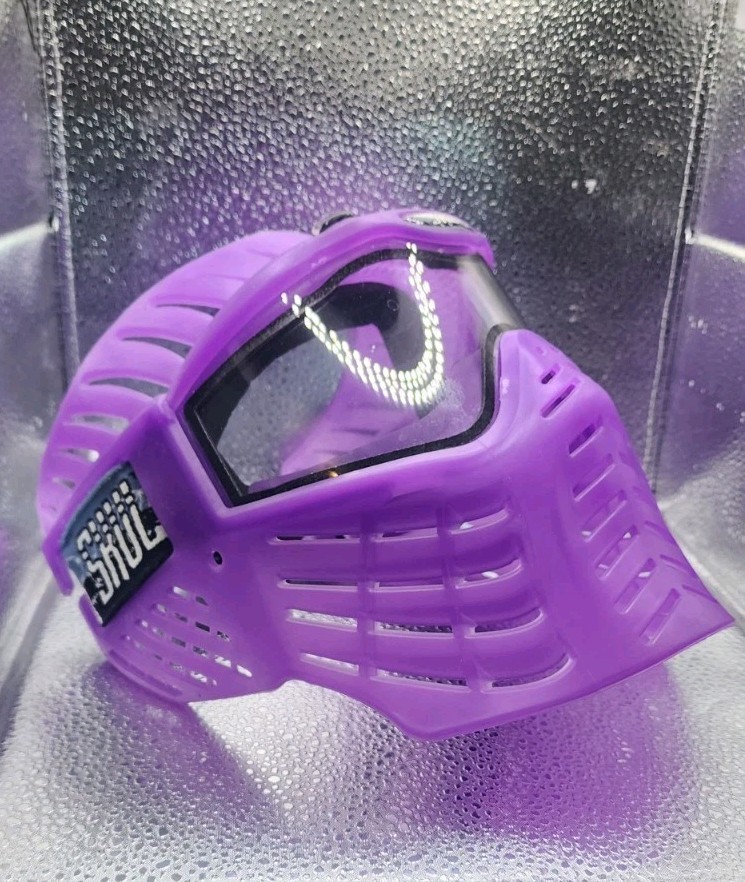 Grail! Gameface Skul Factory Purple Uncut Thermal Lens  paintball mask. Clean!