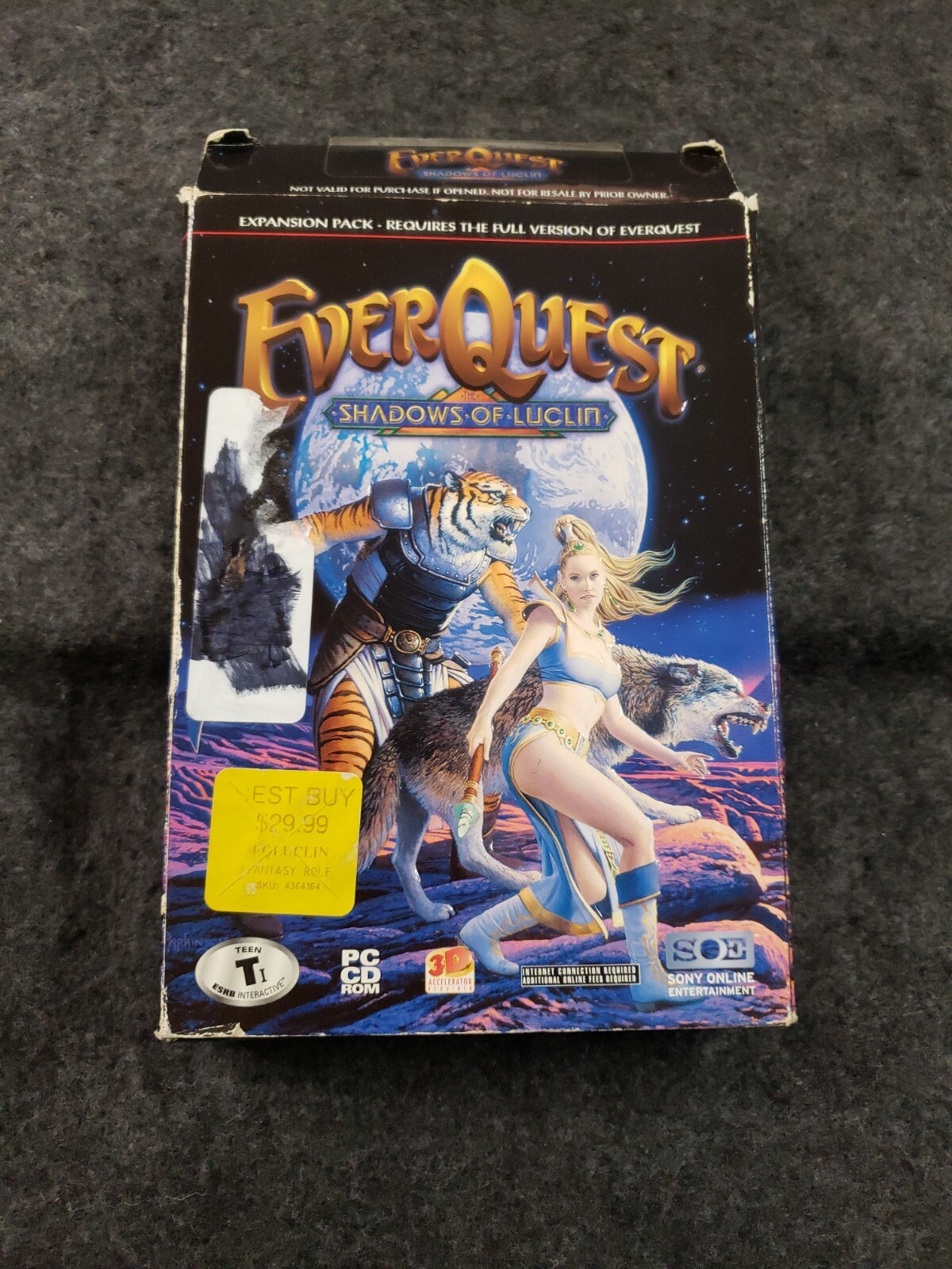 EverQuest Shadows of Luclin Expansion Pack Windows PC 2002 ................(SB5)