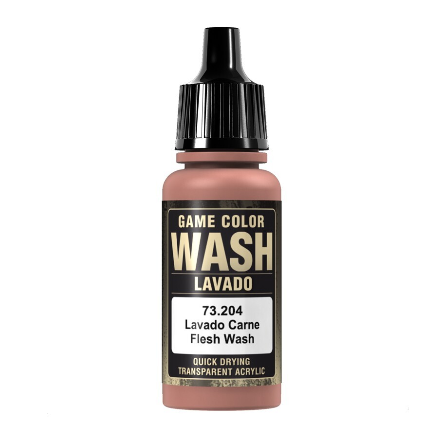 Vallejo Game Wash Flesh Wash Acrylic Miniatures Paint 17ml VAL73204