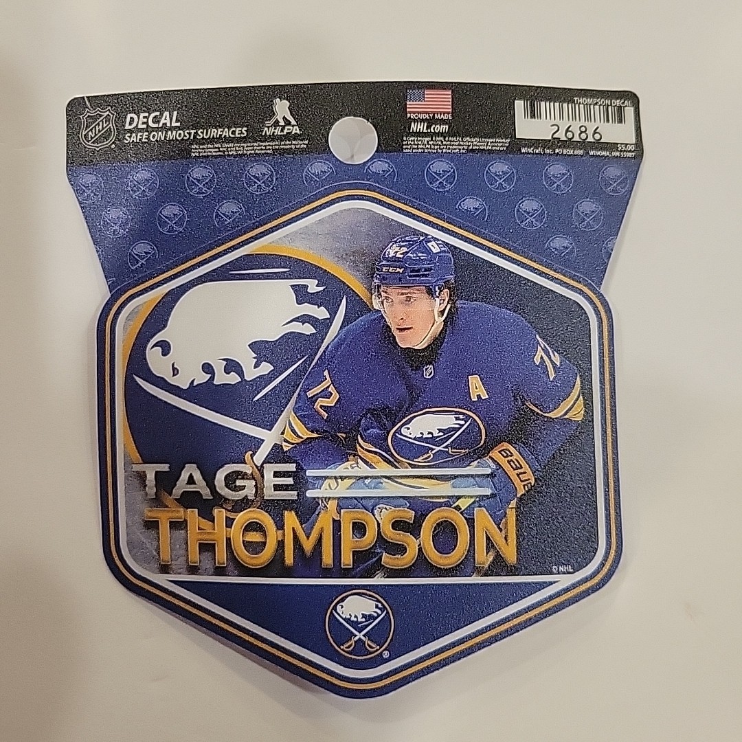 Tage Thompson NHL Buffalo Sabres Decal 2026 NHL Playoffs Brand New
