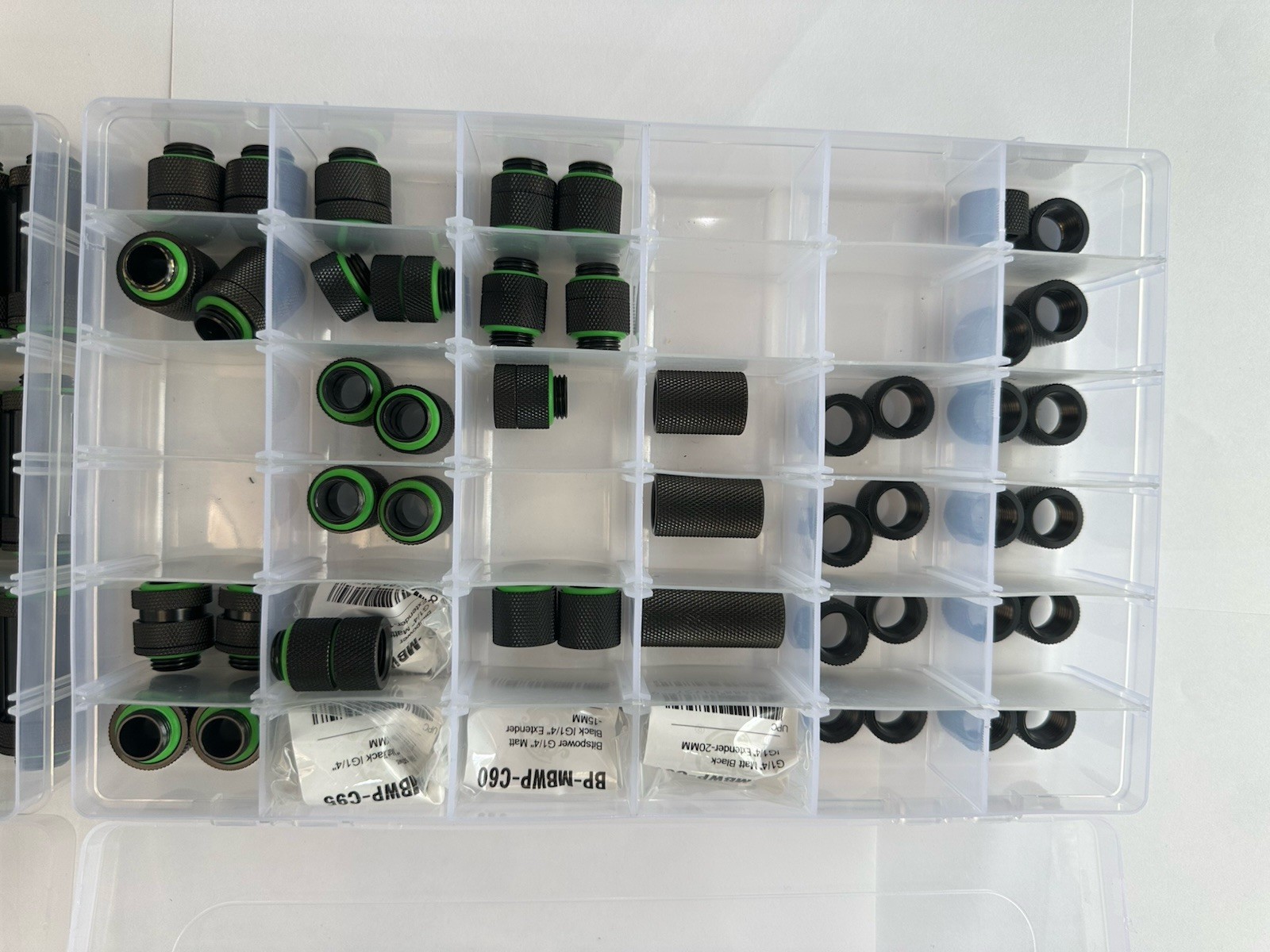 Computer PC Organizer 4 Set 36 Compartment Customizable Case Screw Fittings
