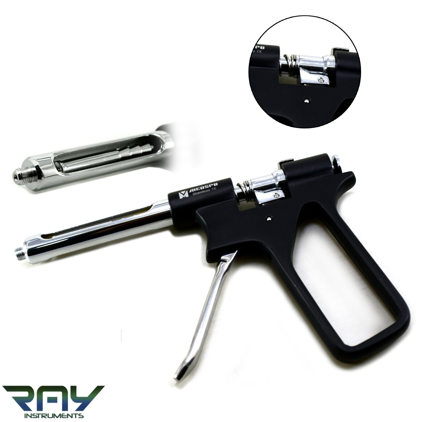 Dental Anesthetic Syringe Intraligamental Gun 1.8ML Injection AMR + EUR Threads