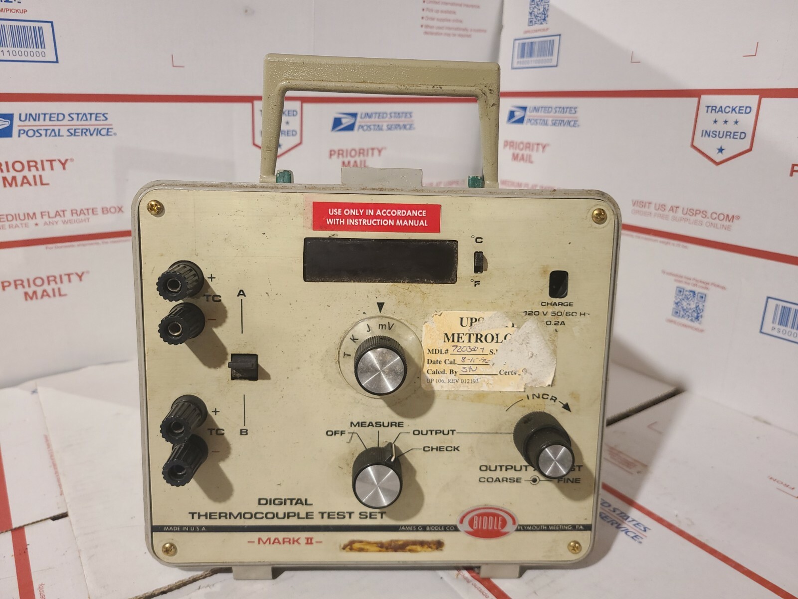 BIDDLE INSTRUMENTS 720350-1, Digital Thermocouple Test Set