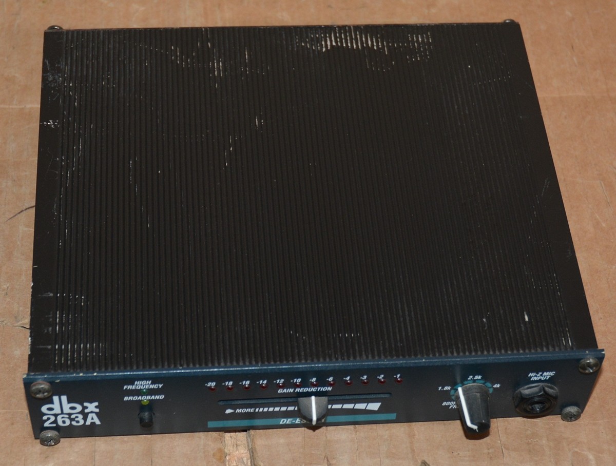 DBX 263A De-Esser Deesser De-S Studio Dynamic Audio Signal Processor 263