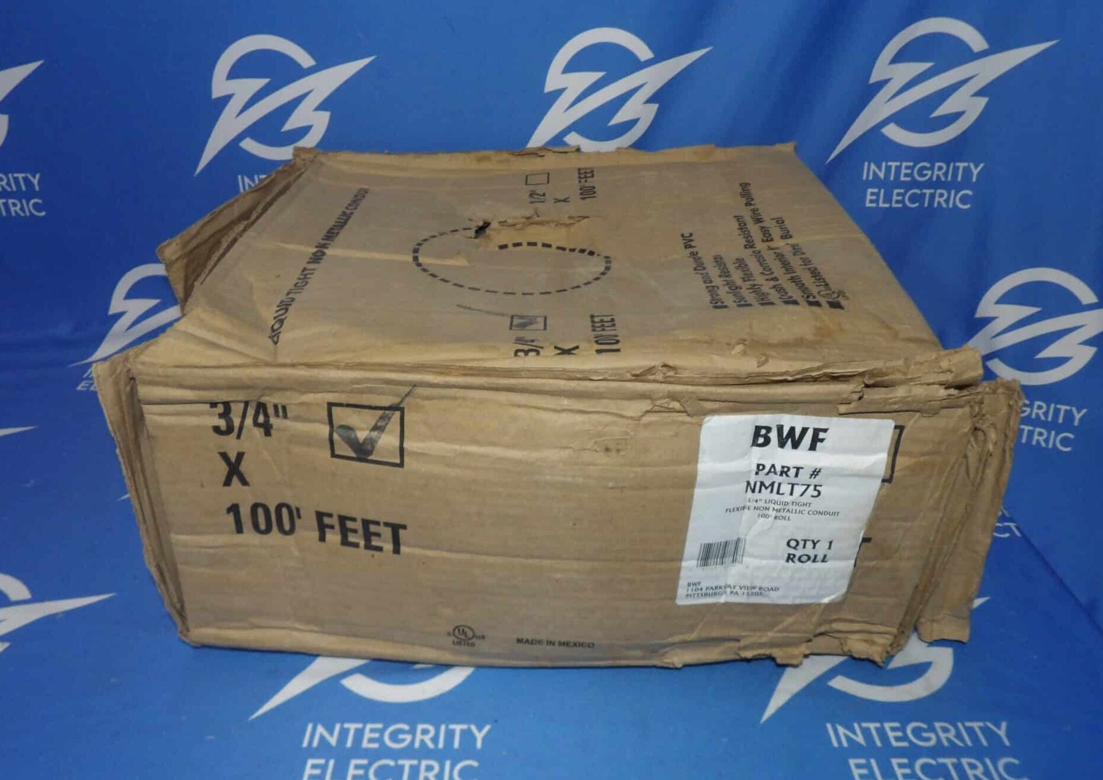 NIB BWF NMLT75 3/4" 100FT Liquid Tight Flexible Non Metallic Conduit