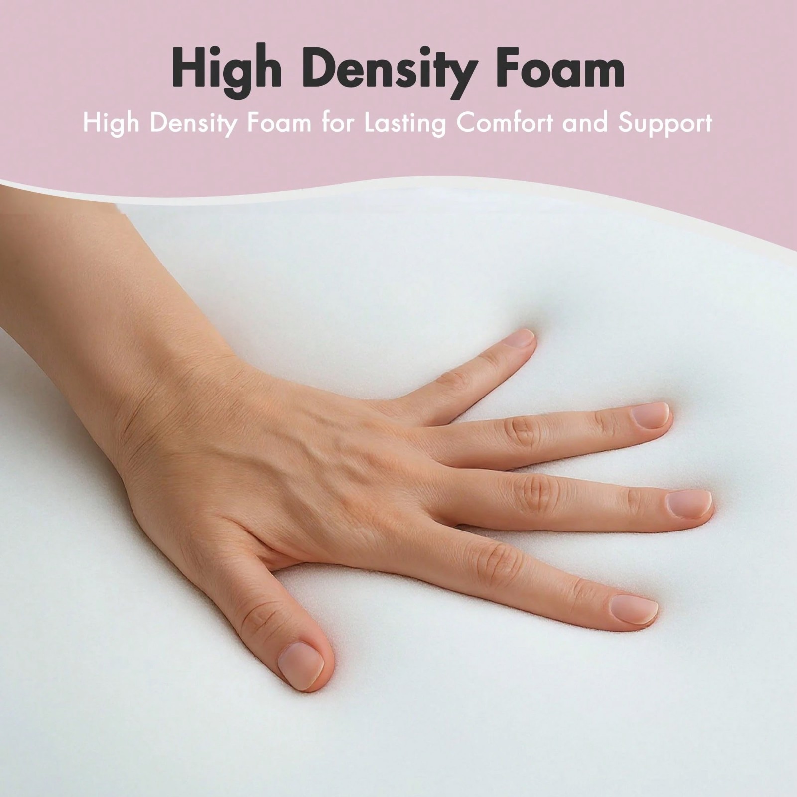 Foldable Lash Bed Topper Foam Cushion Massage Table Spa Pad Beige