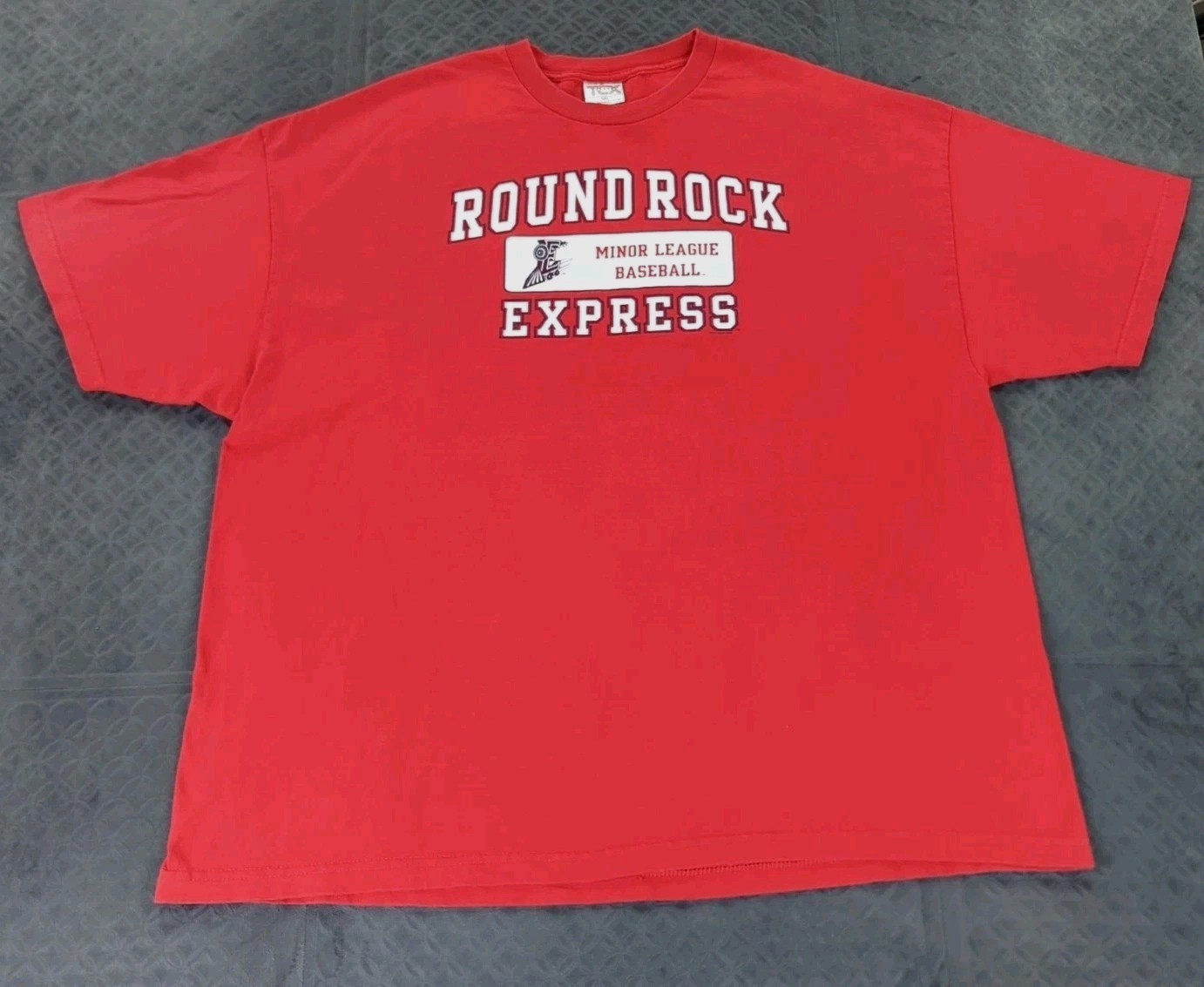 Round Rock Express T Shirt The Cotton Exchange Red Short Sleeve Men 3XL XXXL