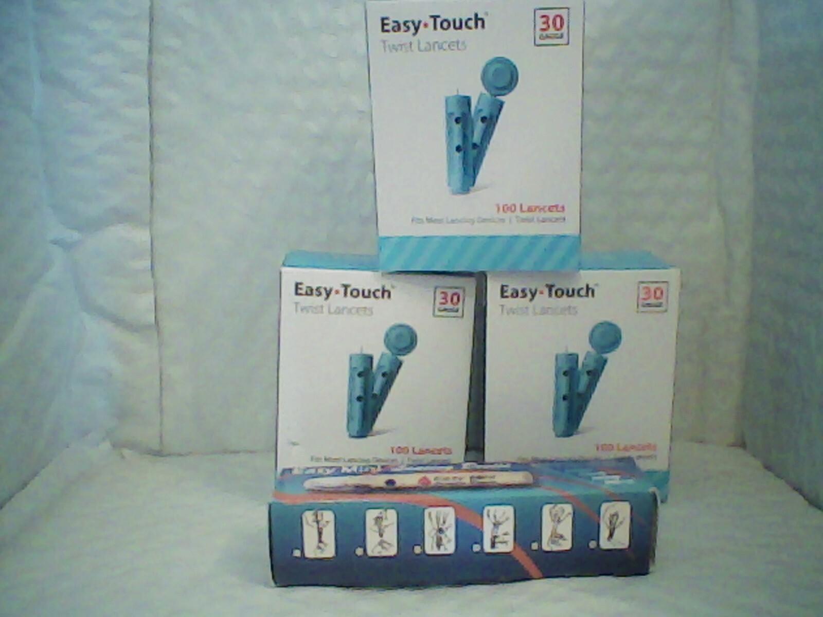 Easy Touch Twist Lancets 3 Boxes 0f 100.300 Total