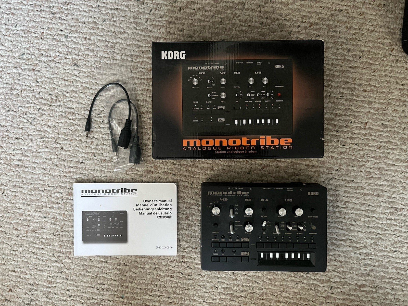 KORG MONOTRIBE Analogue Ribbon Workstation Synthesizer Drum Machine w MIDI Mod