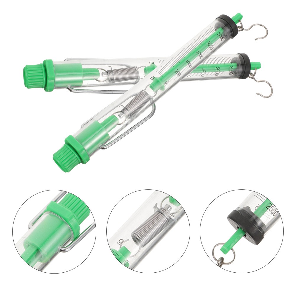2 Pcs Mechanical Spring Scale Force Dynamometer Science Instruments