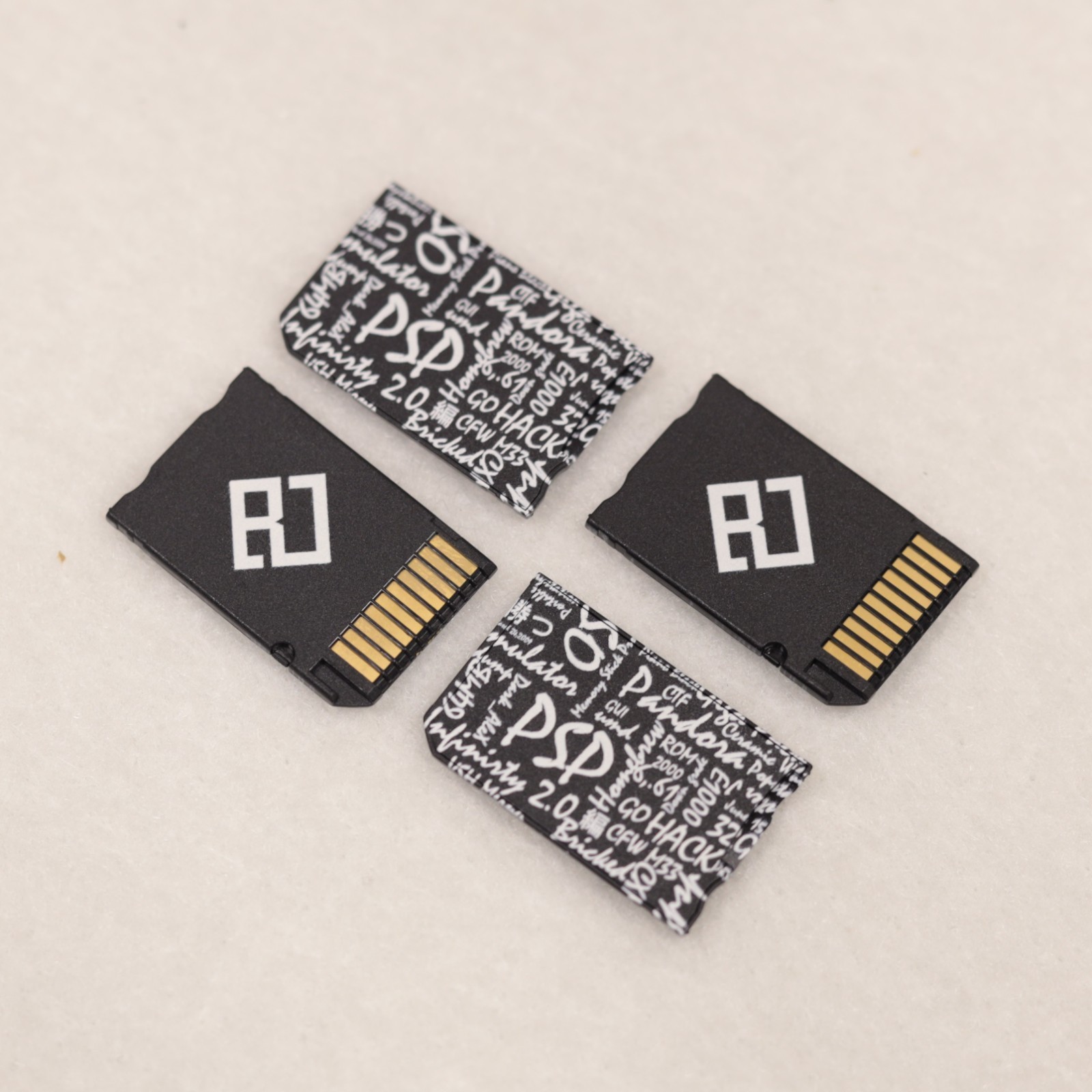 PSP Memory Stick Pro Duo Micro SD Card Adapter Sony PSP 1000 2000 3000 ~ Custom